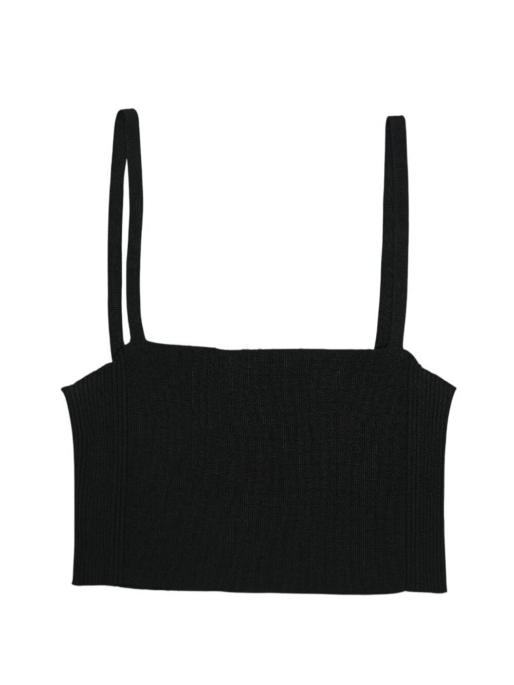 Sir The Label Knit Crop Top in Black